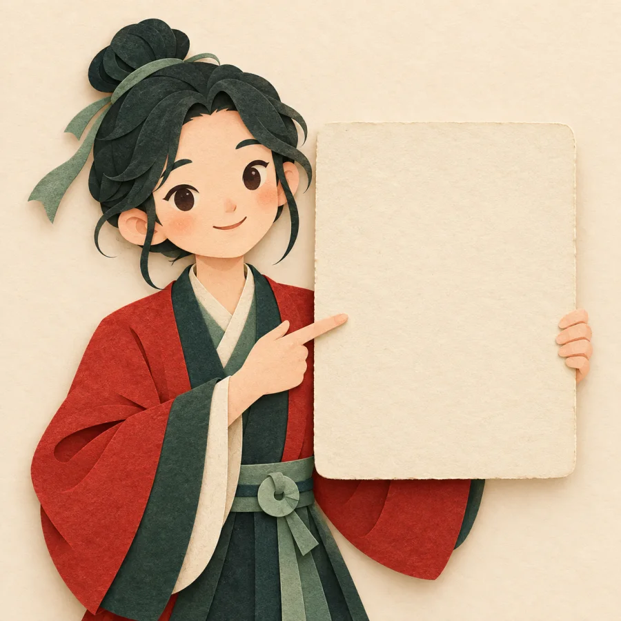 คนหนึ่งชี้ที่การ์ดใบหนึ่ง