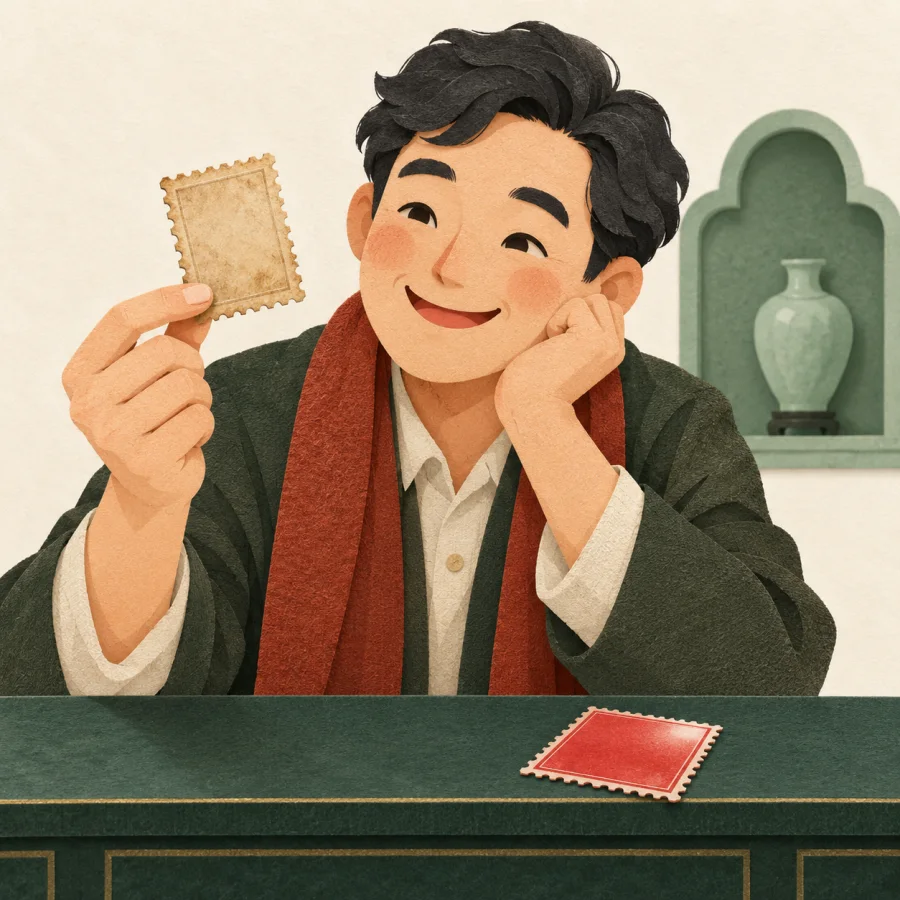 A plain old stamp is prized above a shiny new one