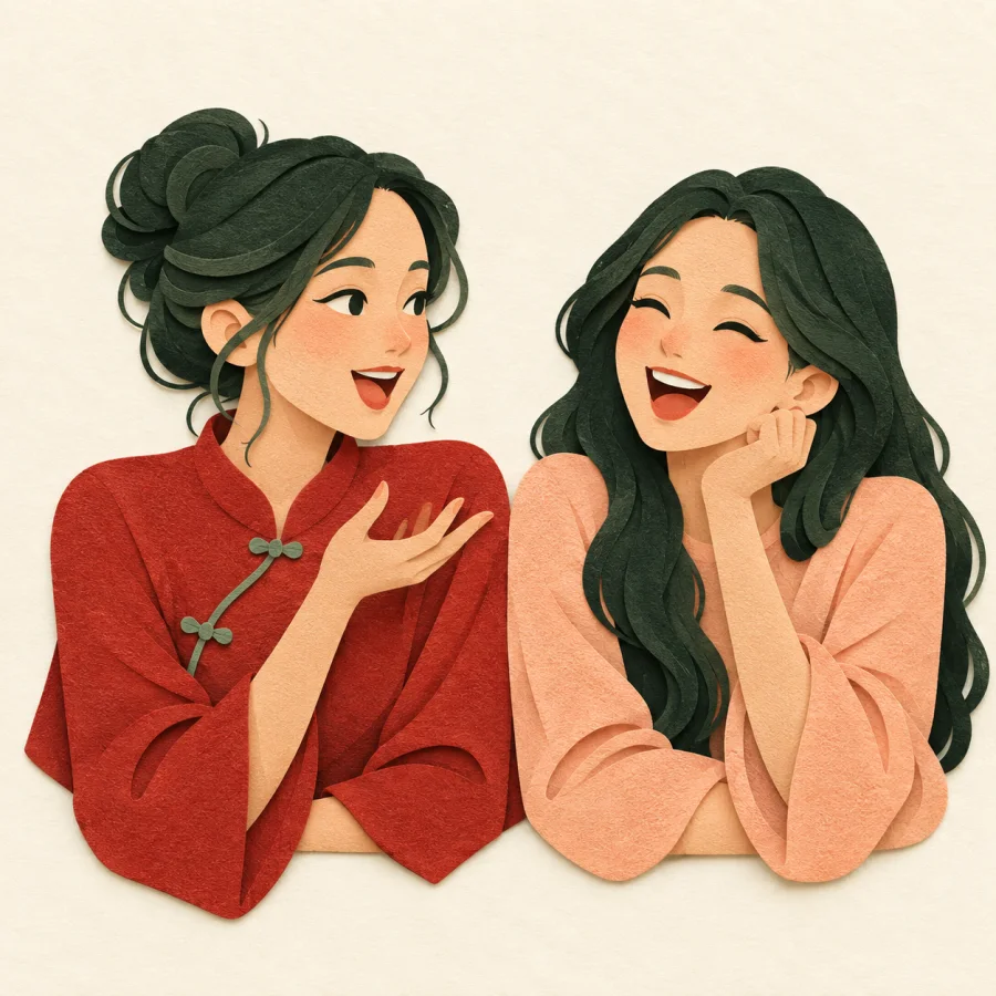 คนกำลังเล่าเรื่องตลก