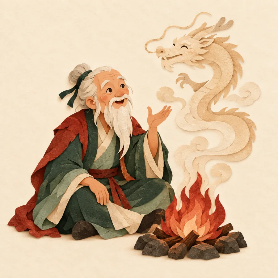 An elder telling a story