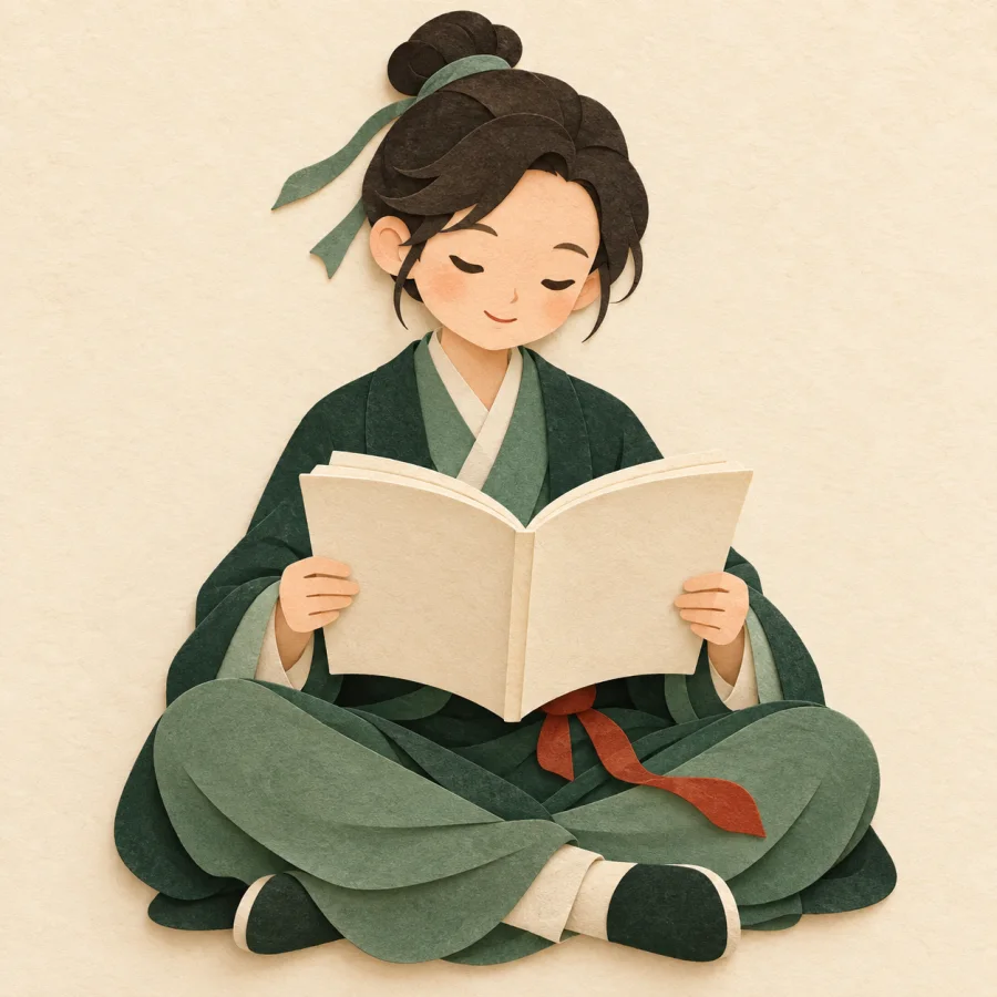 คนกำลังอ่านหนังสือที่เปิดอยู่