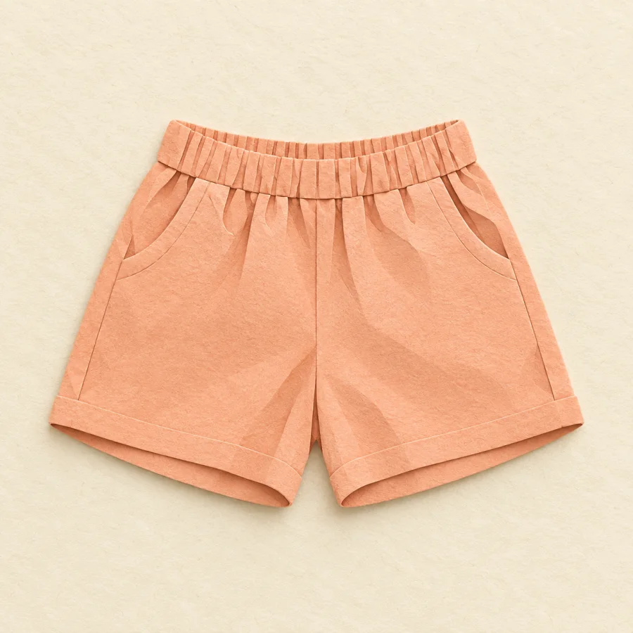 Um par de shorts no chão