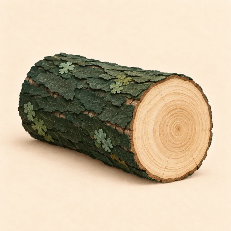 A cut log