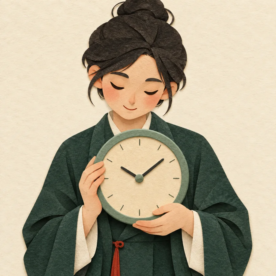 Una persona que sostiene un reloj