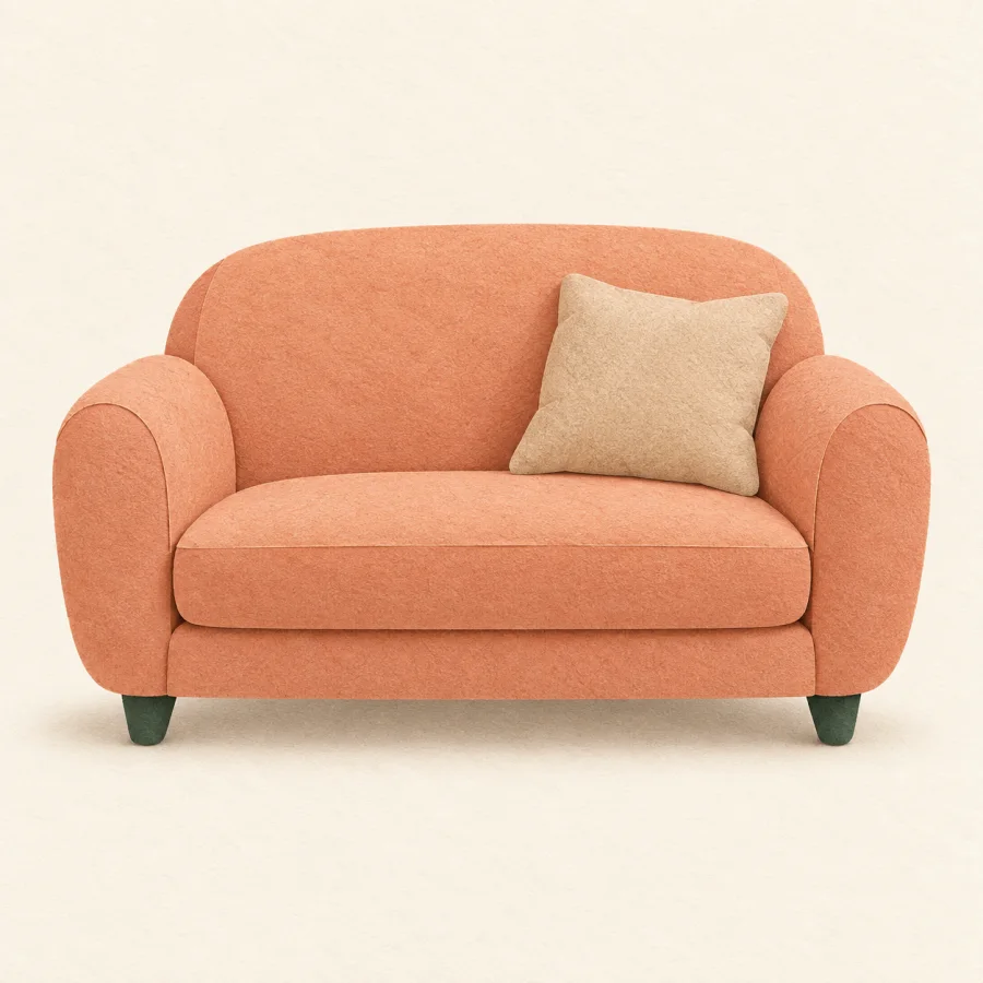 Ein Sofa mit einem Kissen