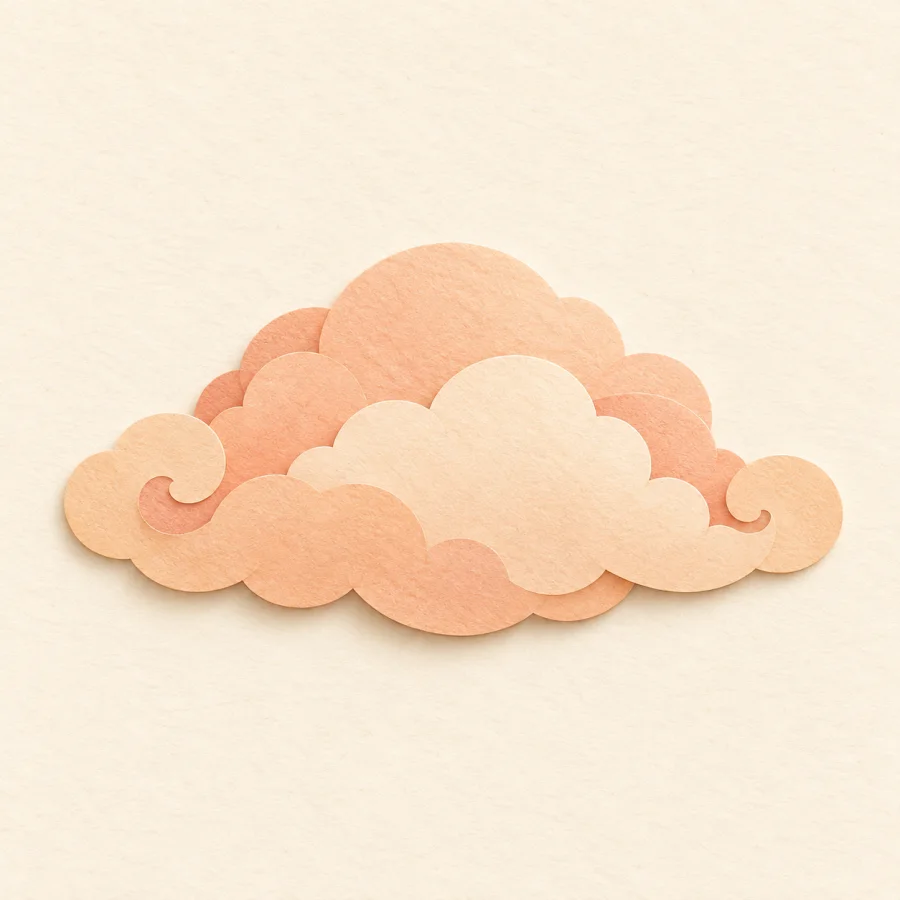 A cloud overhead
