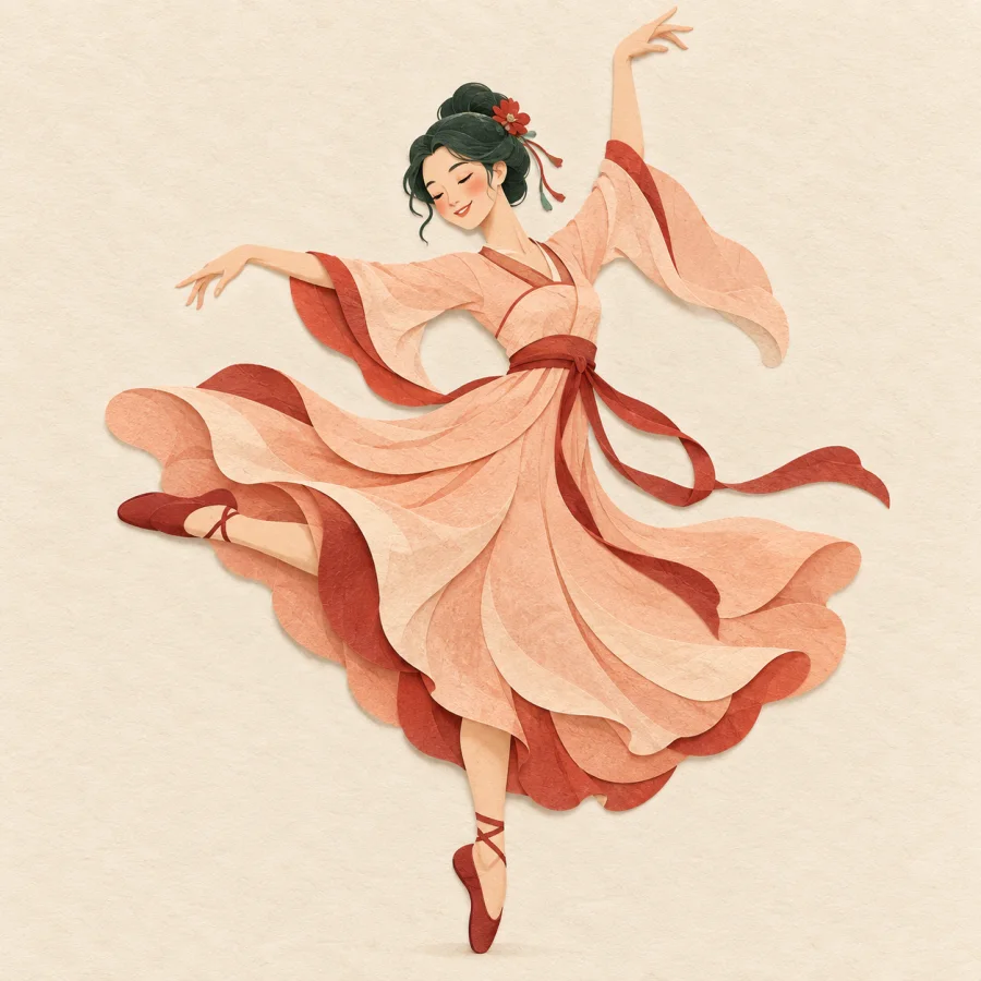 A dancer spinning on one foot