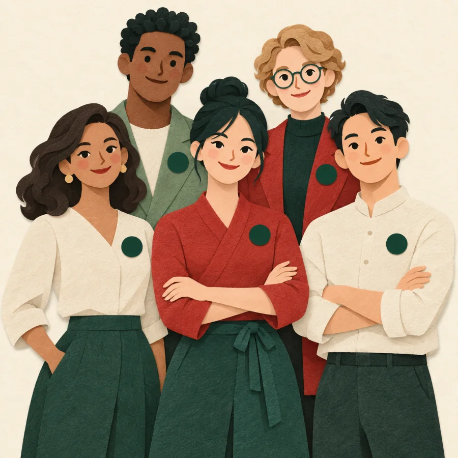 Düzenli duran bir insan grubu