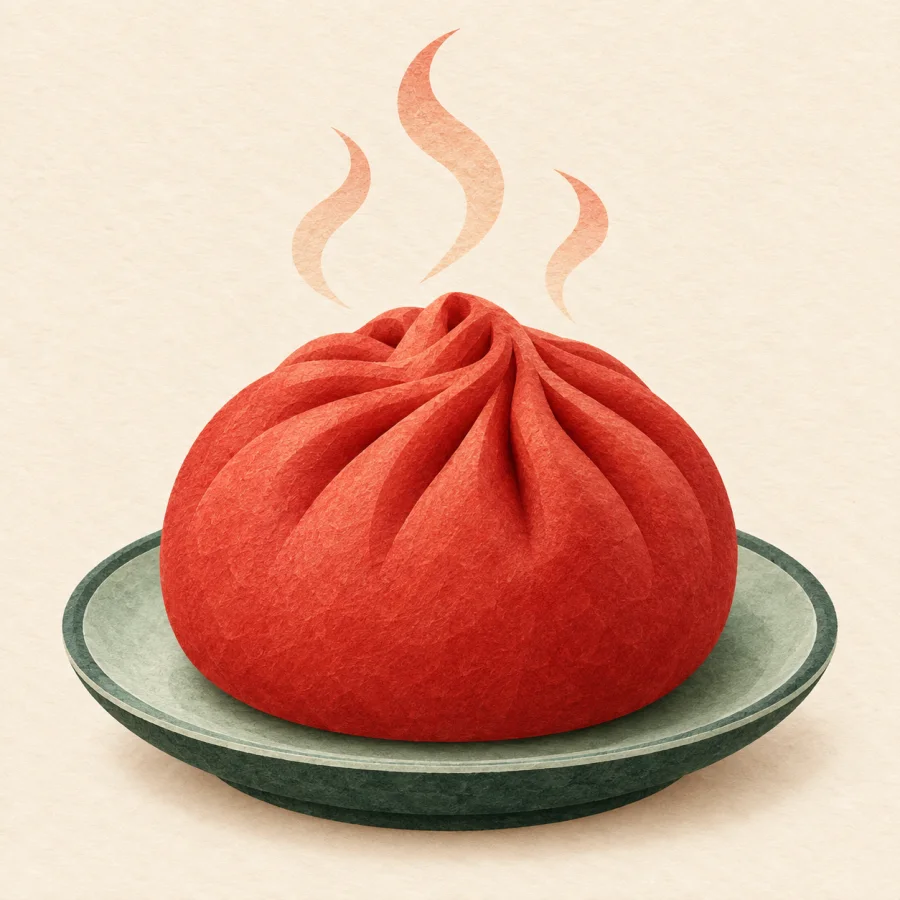 Baozi mengepul dengan aroma harum
