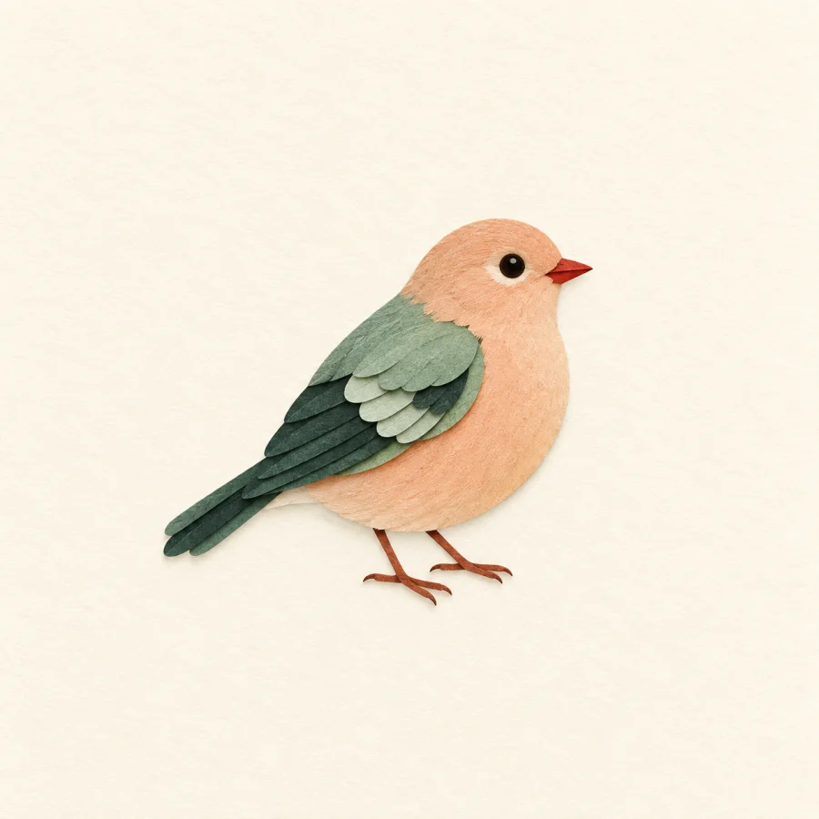 A small bird standing alone