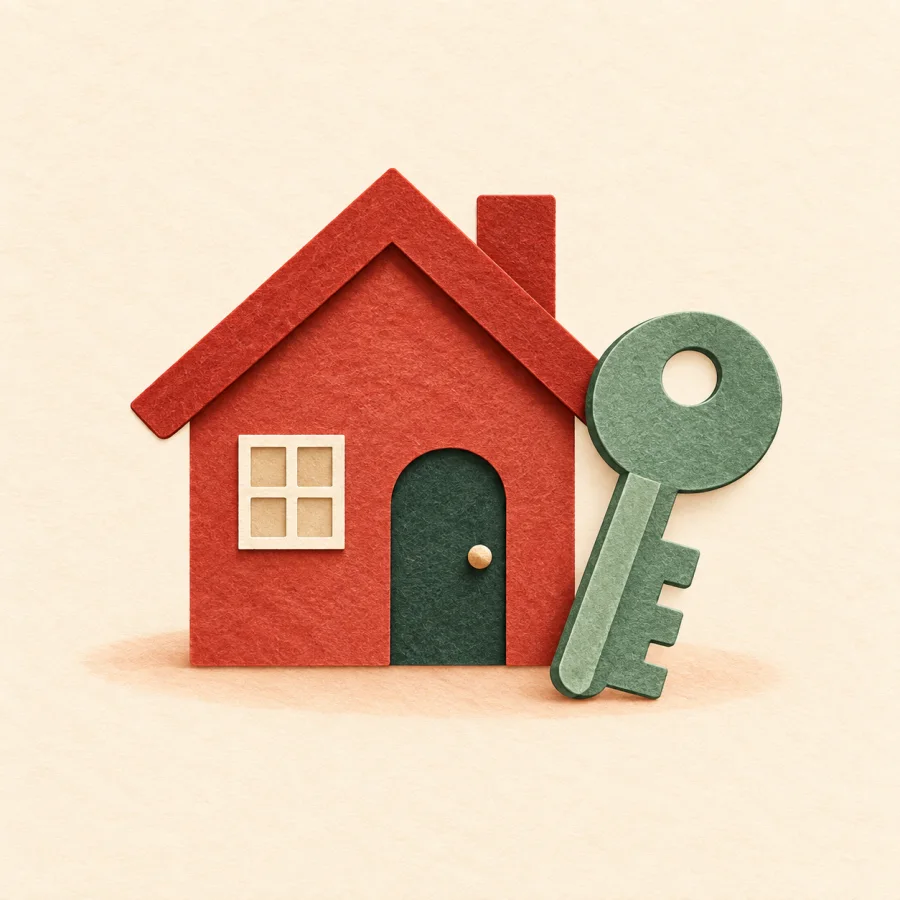 A house with a key
