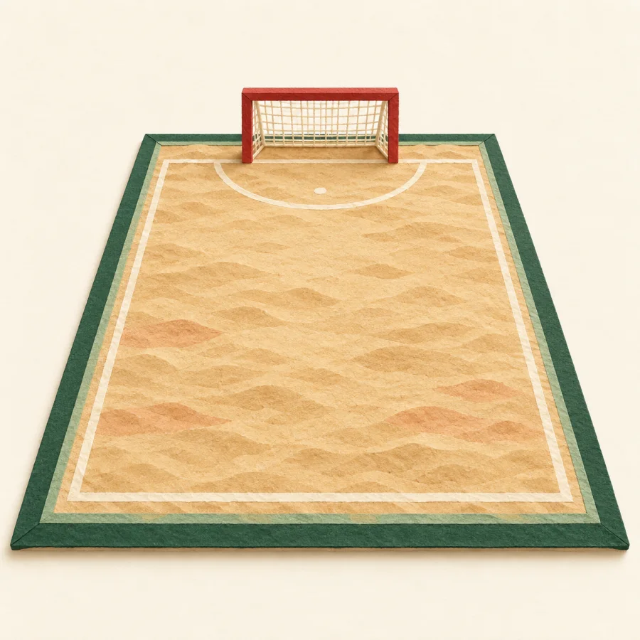 A field with a goal