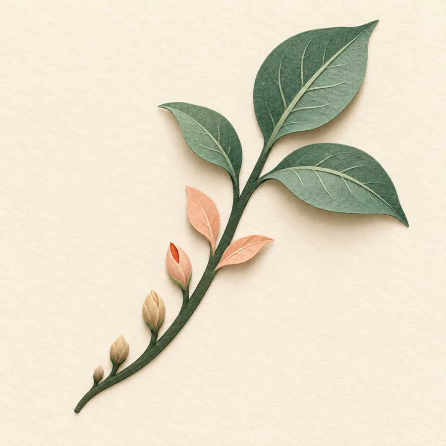 Une plante dont les feuilles grossissent