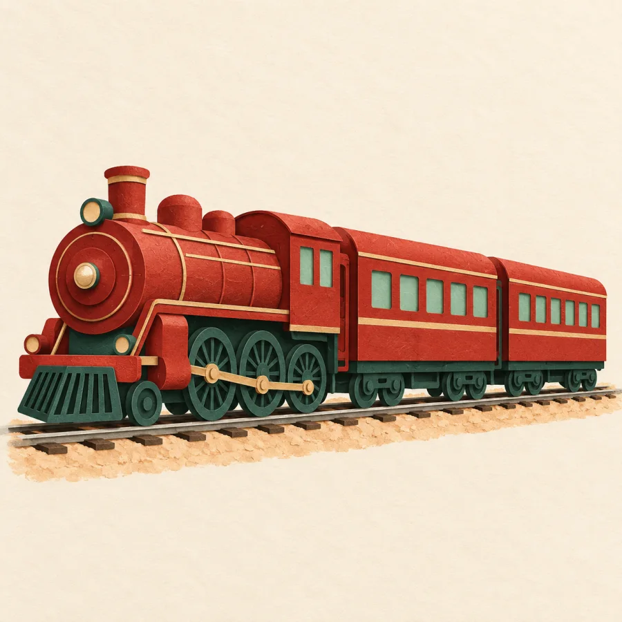 A train on a track