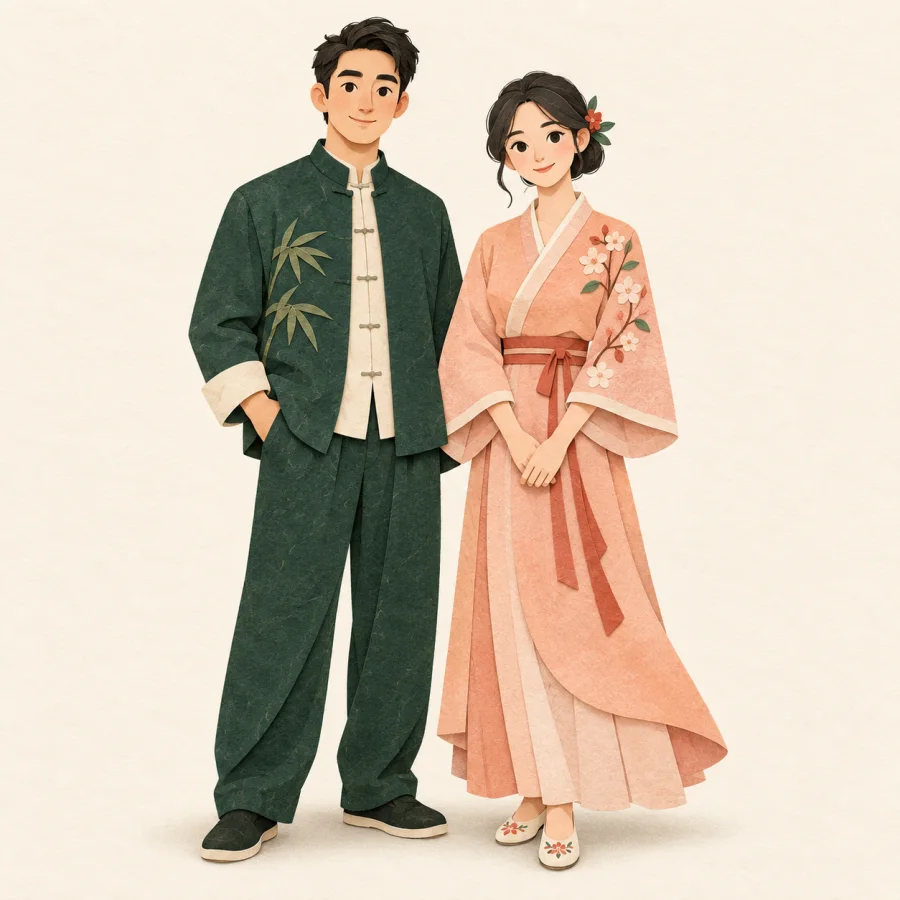 Um homem e uma mulher juntos