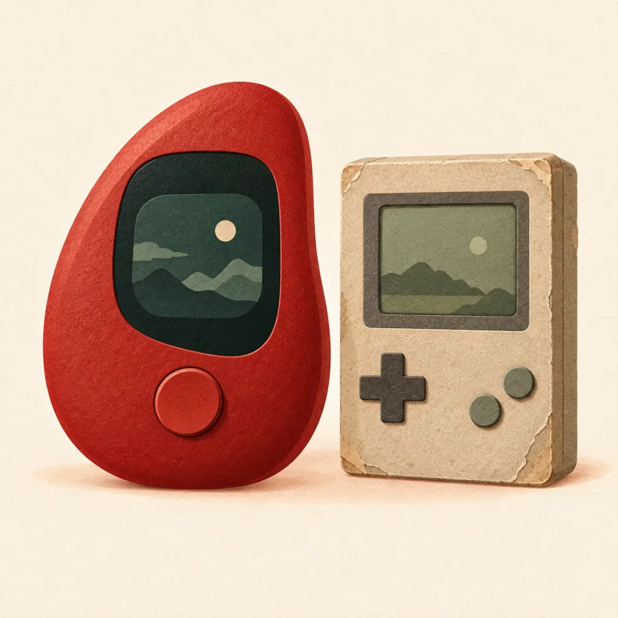Un gadget neuf à côté d'un gadget ancien