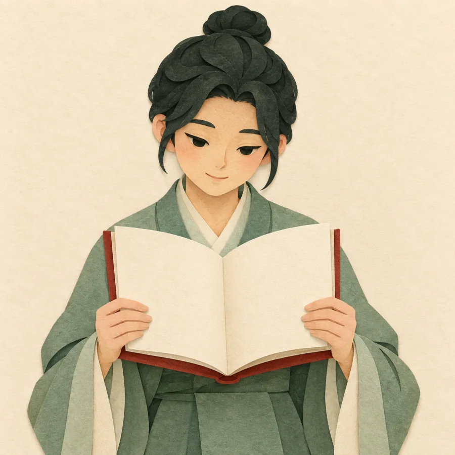 คนถือหนังสือเปิดอยู่