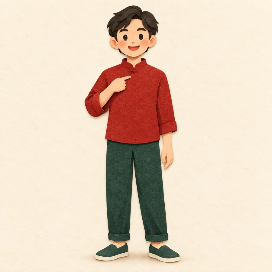 คนชี้ที่ตัวเอง