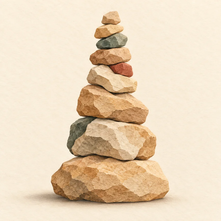 Un montón de piedras