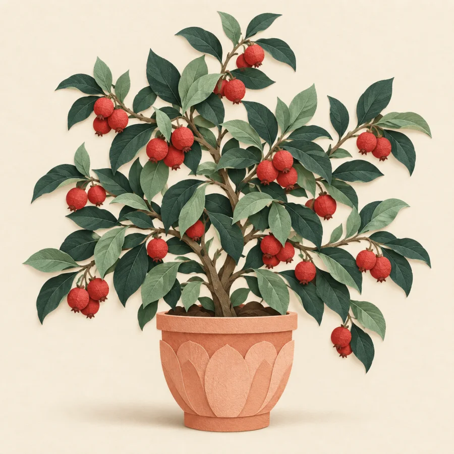 Une plante pleine de fruits
