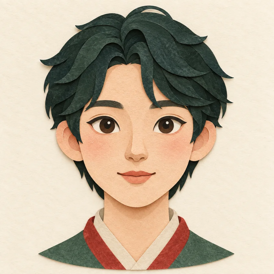 ใบหน้าที่คิ้วและจมูกชัดเจน