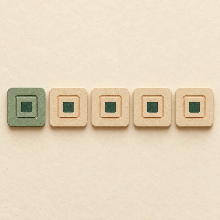 Tiles following a sample tile
