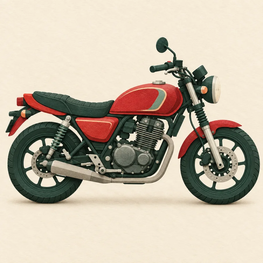 Sepeda motor beroda tebal