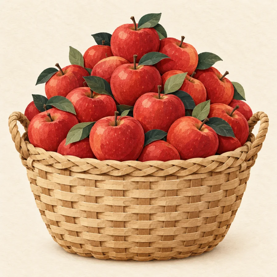A basket full of apples