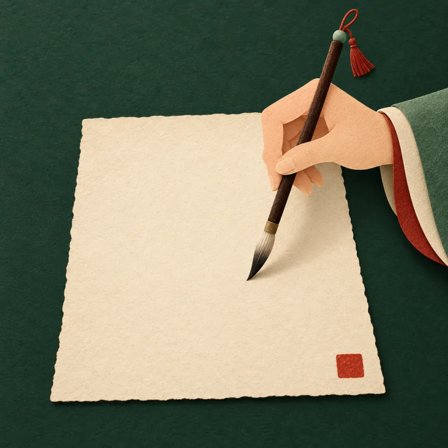 A letter with a neat signature at the bottom