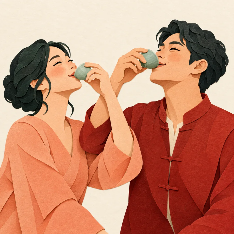เพื่อนสองคนยกแก้วขึ้นชนกัน