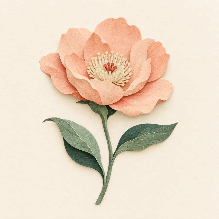 Uma flor com pétalas