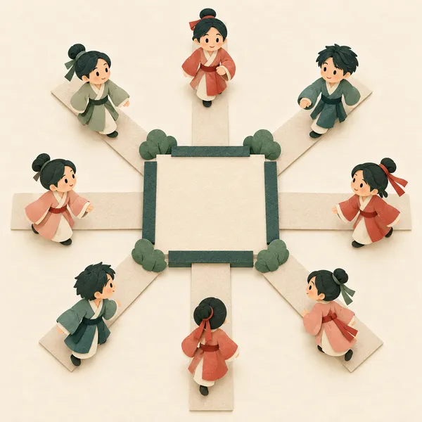 four sides, eight directions
