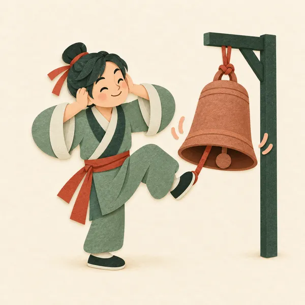 cover your ears and steal a bell