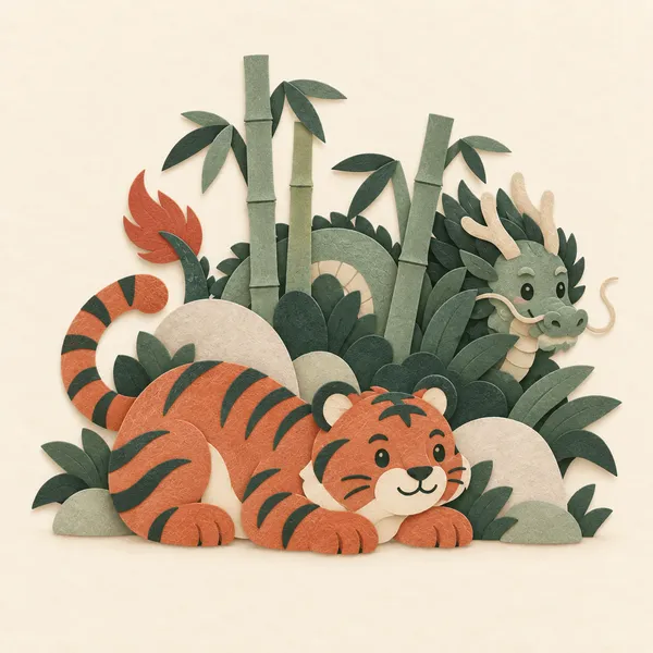 a crouching tiger, a hidden dragon