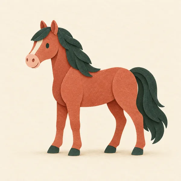 A horse